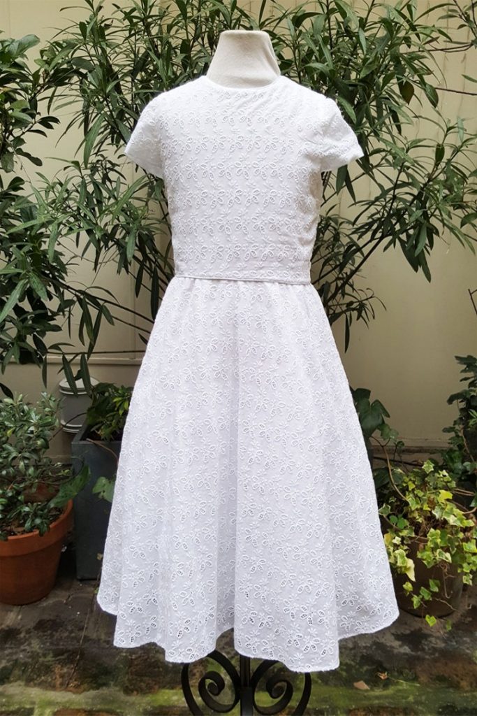 Robe de communion Camille blanche - Edelweiss Paris