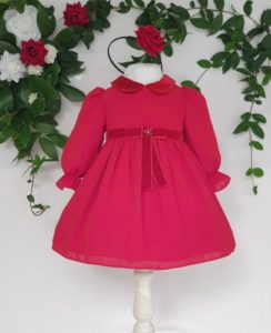 Layette fille robe patachou rouge 85 euros du 1 ans au 3 ans