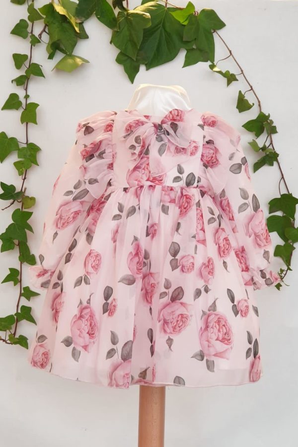 Layette robe patachou fleuri rose du 6 mois au 3 ans 59 euros