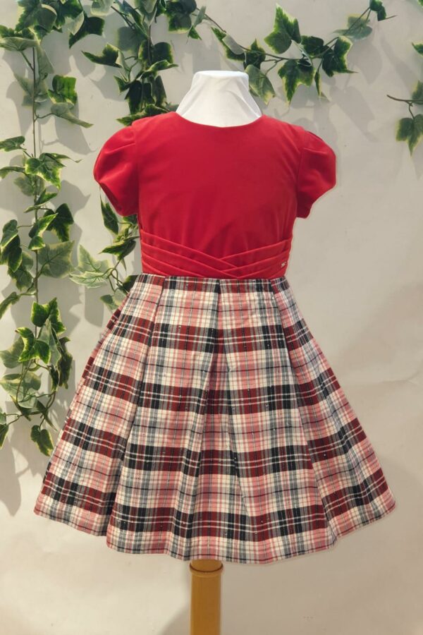 Fille robe écossaise rouge mayoral 61 euros du 2 ans au 9 ans