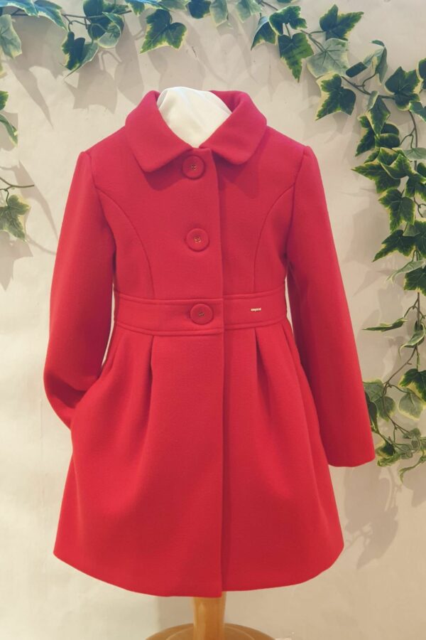 Manteau mayoral rouge 69 euros du 2 ans au 9 ans