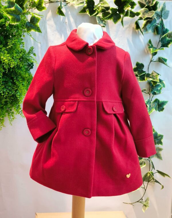 Manteau mayoral rouge 55 euros du 1 ans au 3 ans