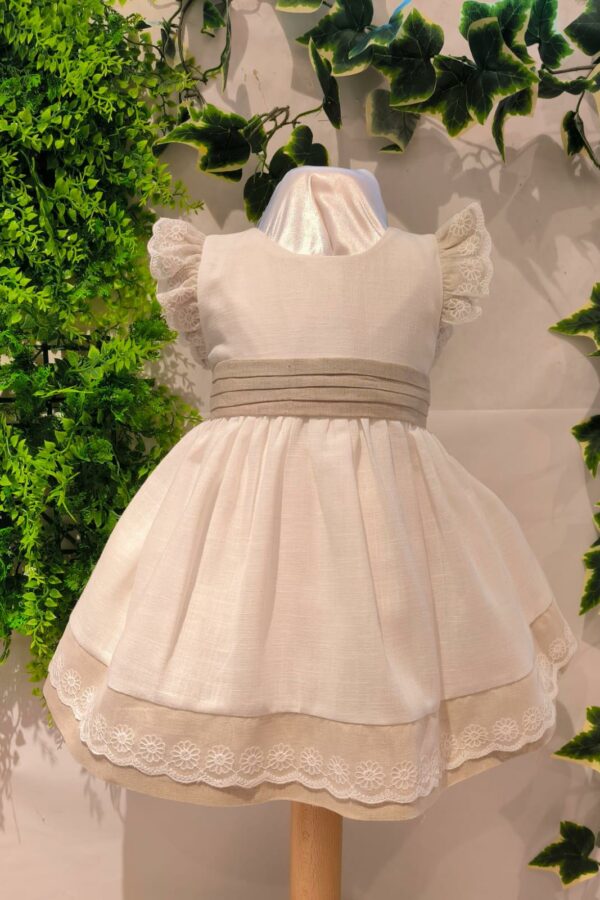 Robe mayoral blanc - beige du 6 mois au 3 ans 44 euros