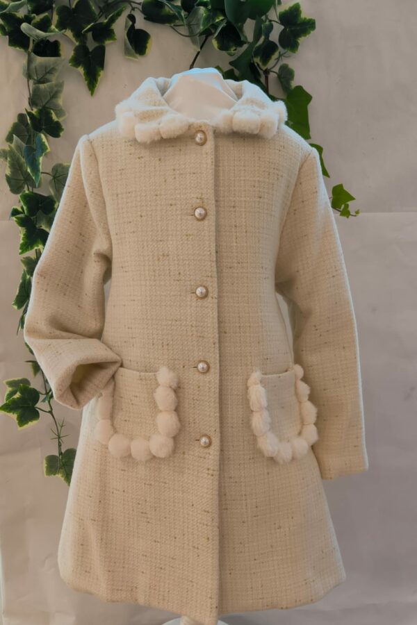 Manteau Patachou écru du 4 ans au 8 ans 105 euros