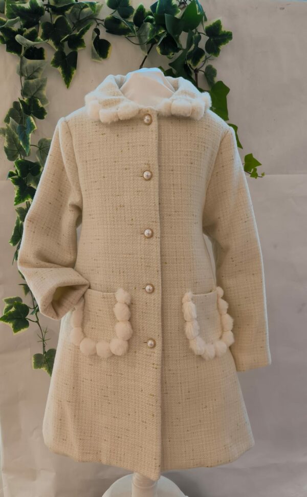 Manteau Patachou écru du 4 ans au 8 ans 105 euros