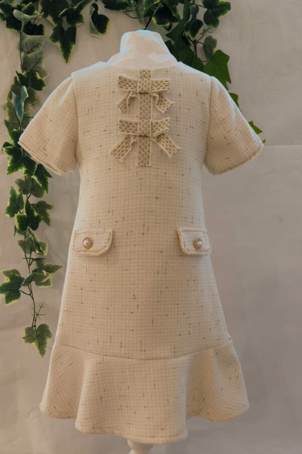 Robe Patachou écru doré du 4 ans au 14 ans 100 euros